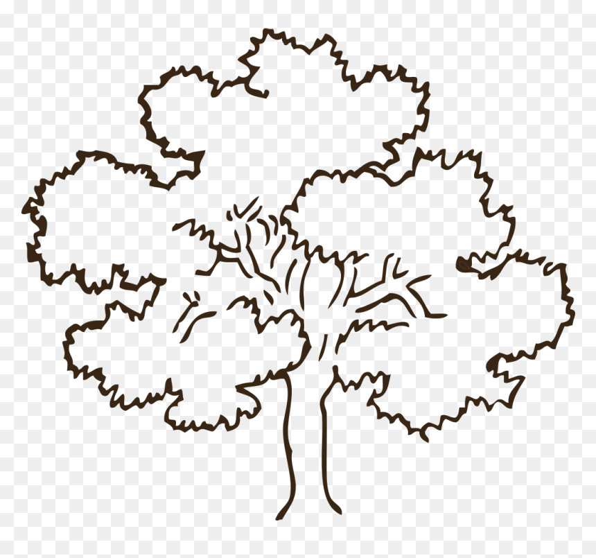Transparent Tree Clipart Black And White Png, Png Download - dark tree png