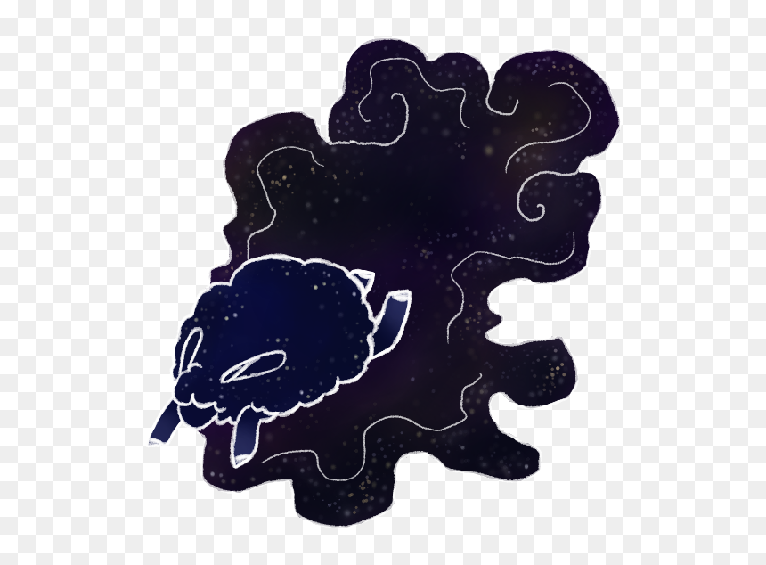 ❦ Just A Space Sheep - Illustration, HD Png Download - tumblr space png