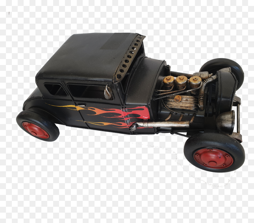 Model Car, HD Png Download - hot rod flames png