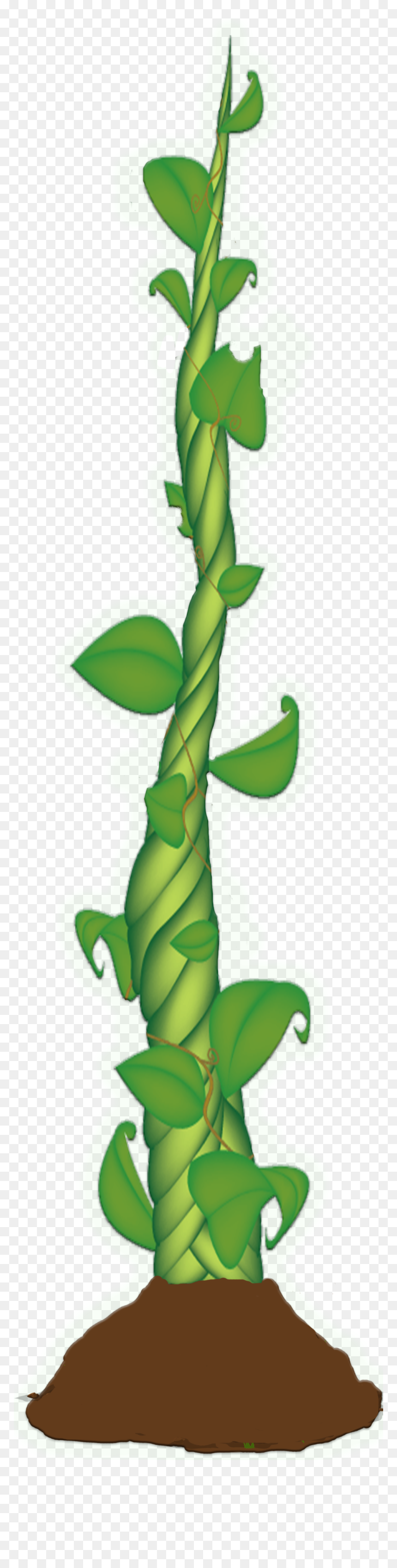 Clipart Leaves Beanstalk - Beanstalk Clipart, HD Png Download - beanstalk png