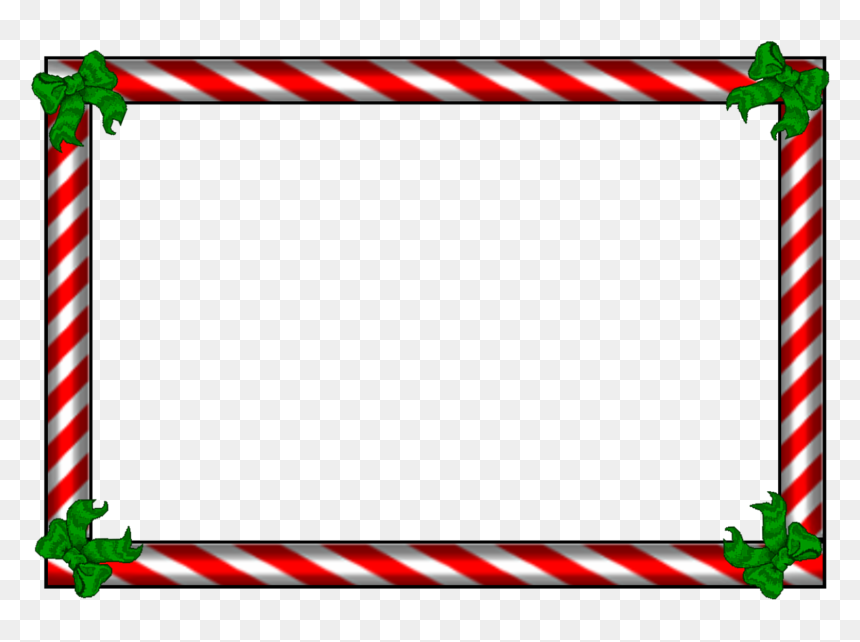 Candy Cane Border Png, Transparent Png - molduras png para photoshop