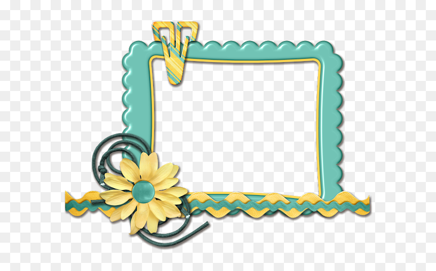 Moldura M醩cara Para Photoshop Clip E Flor Formato - Picture Frame, HD Png Download - molduras png para photoshop