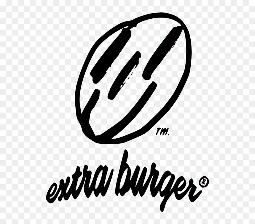Extra Burger Logo - Calligraphy, HD Png Download - burger logo png