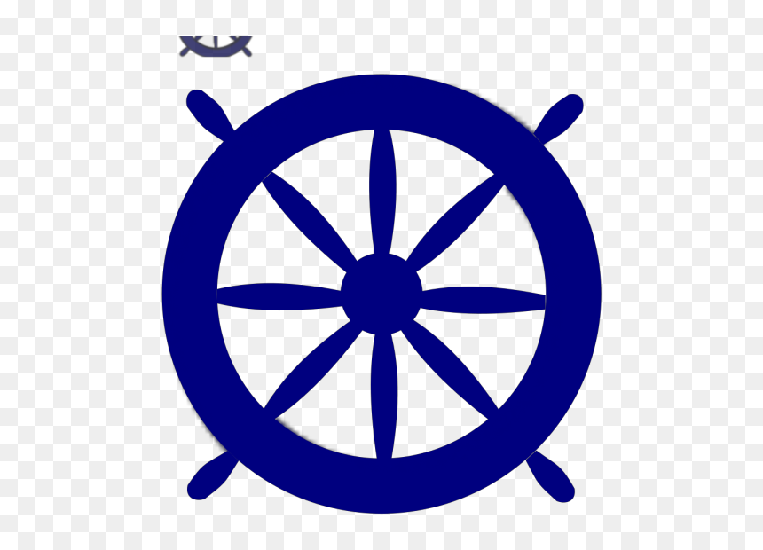 Blue Ships Wheel Png Images - Steering Rudder, Transparent Png - ferris wheel silhouette png
