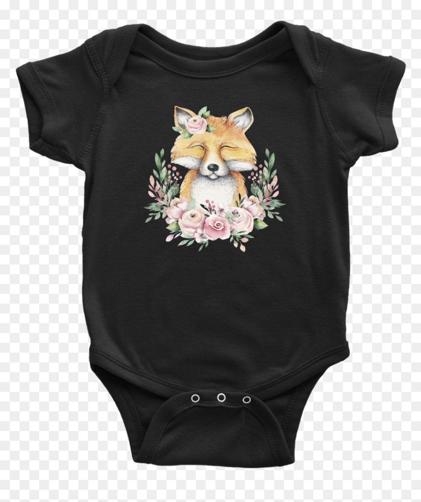 Transparent Baby Fox Png - Infant Bodysuit, Png Download - baby fox png