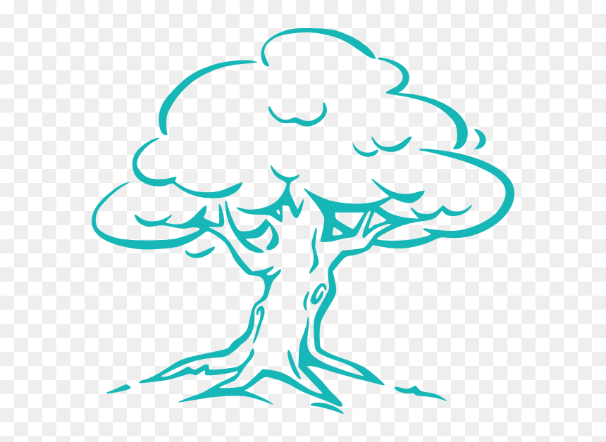 Easy Tree Drawing Big, HD Png Download - dark tree png