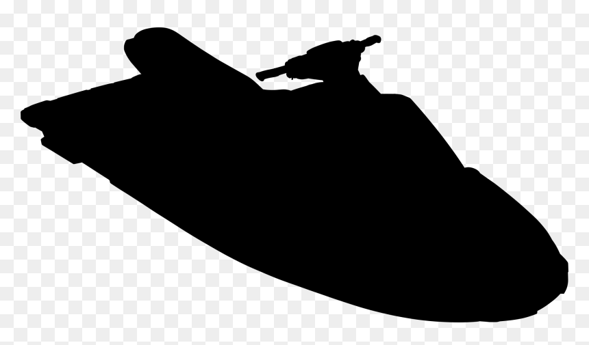 Jet Ski Silhouette - Silhouette Jet Ski Clipart, HD Png Download - jet ski png