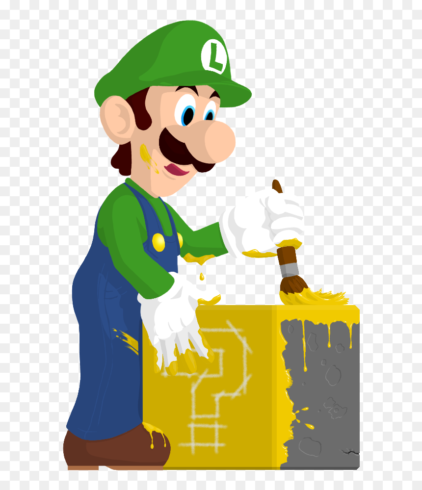 Luigi - Cartoon, HD Png Download - luigi face png