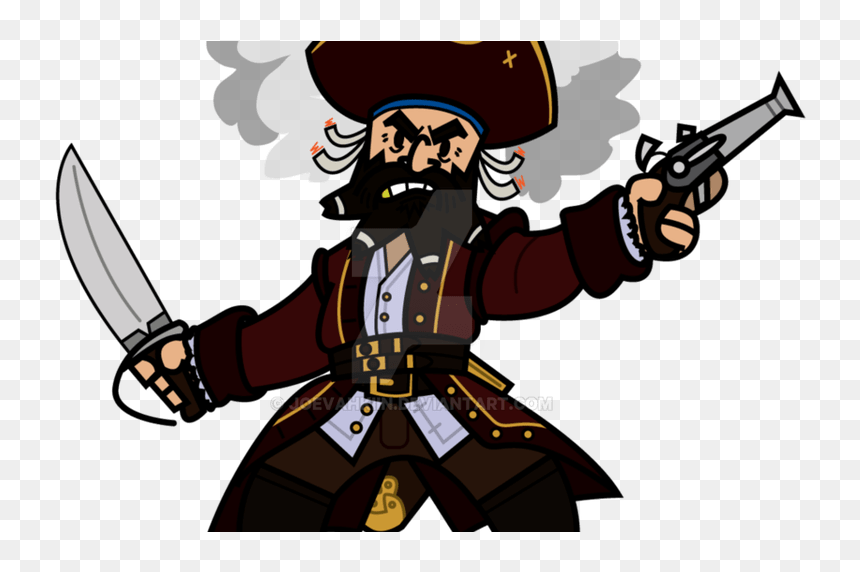 Pirates Clipart Black Beard, HD Png Download - black beard png