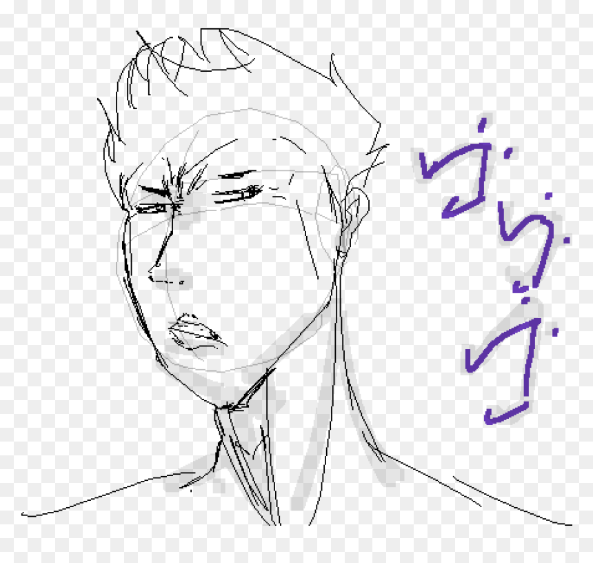 Sketch, HD Png Download - jojo face png