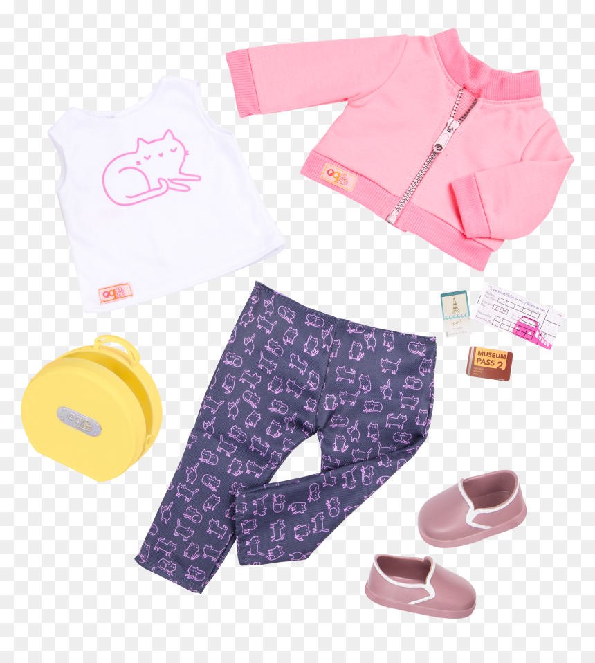 Meow On The Move Outfit - Outfit Our Generation Dolls Clothes, HD Png Download - meow png
