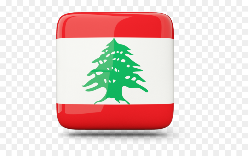 Glossy Square Icon - Coat Of Arms Of Lebanon, HD Png Download - christmas tree icon png
