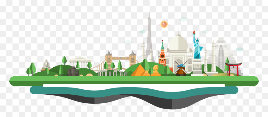 Forest And Mountain Cartoon Png, Hd Png Download - Rutas Culturales, Transparent Png - mountain cartoon png