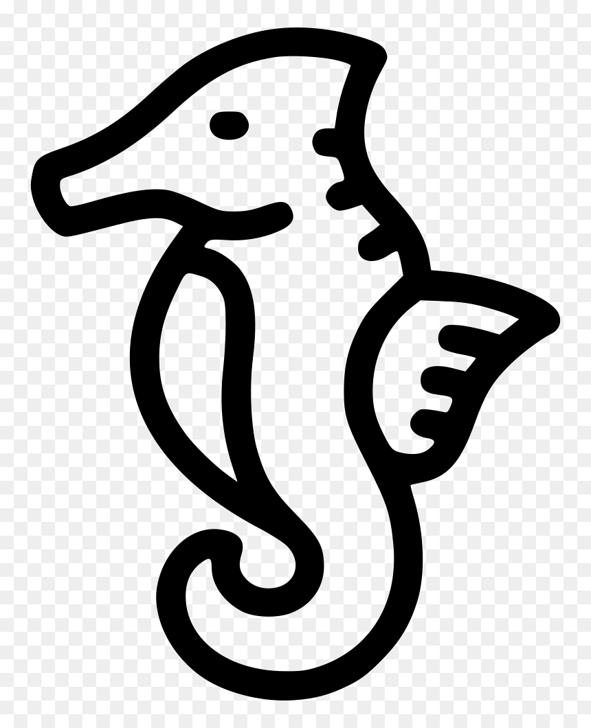 Seahorse Sea Horse - Illustration, HD Png Download - sea horse png
