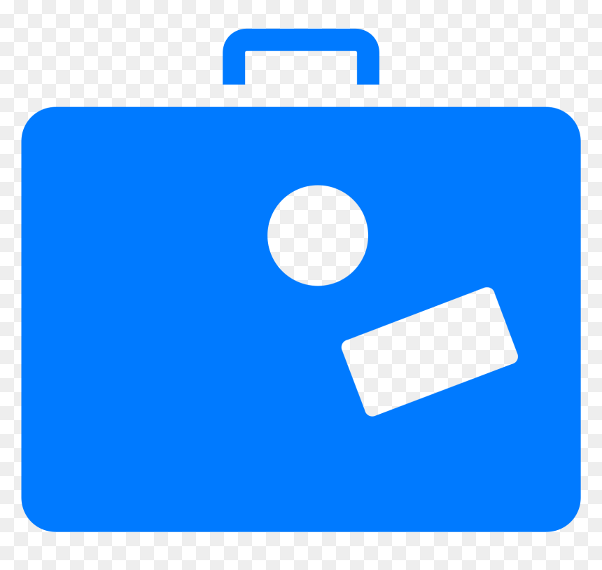 Suitcase Filled Icon - Briefcase, HD Png Download - suitcase icon png
