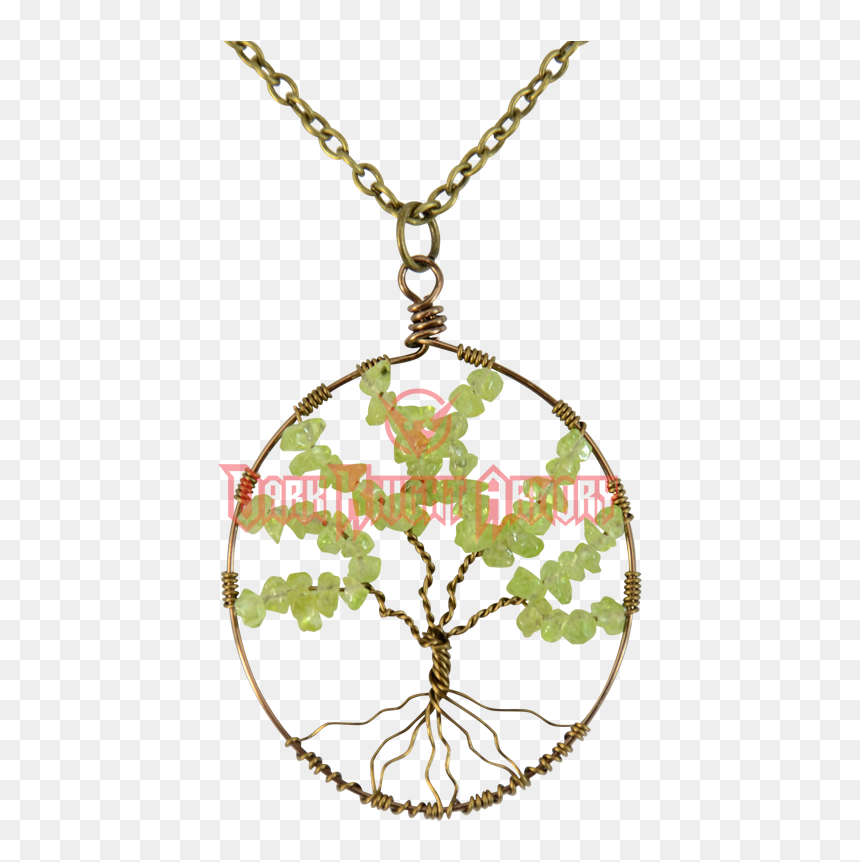 Wire Wrapped Celtic Tree Of Life Necklace - Pendentif Arbre De Vie Or, HD Png Download - celtic tree of life png