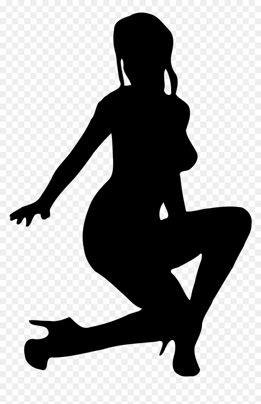 Woman Silhouette 37 Clip Arts - Silhouette, HD Png Download - woman sitting silhouette png