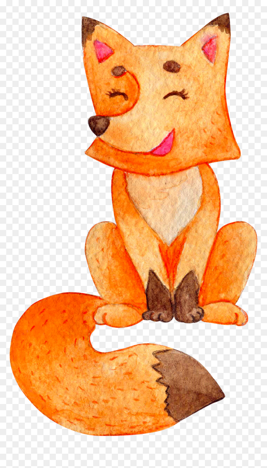 Baby Fox Images - Cartoon, HD Png Download - baby fox png