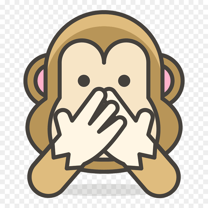 Speak No Evil Monkey Emoji Clipart - Clipart See No Evil, HD Png Download - emoji monkey png