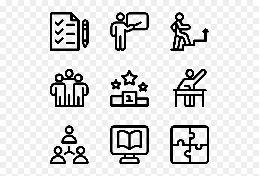 Icon Packs Svg - Curriculum Vitae Icons Png, Transparent Png - training icon png