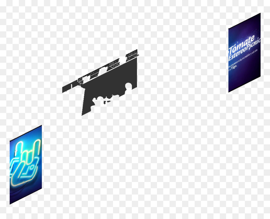 01 Tigo Backdrops1 - Flat Panel Display, HD Png Download - blank billboard png