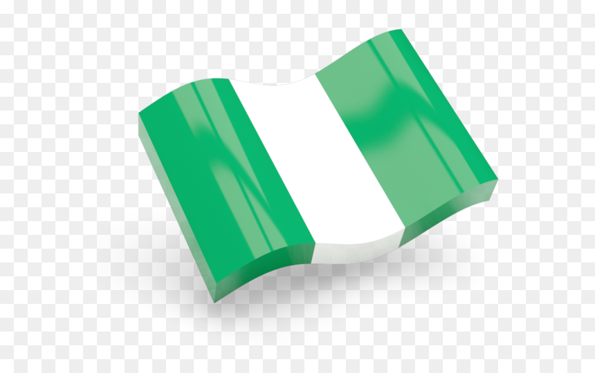 Glossy Wave Icon - Transparent Nigeria Flag Png, Png Download - nigeria flag png