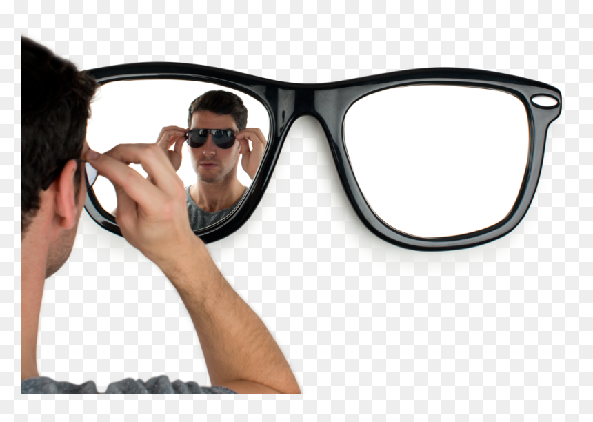 Thabto Looking Good Sunglasses Mirror, Hd Png Download - Sunglasses, Transparent Png - groucho glasses png