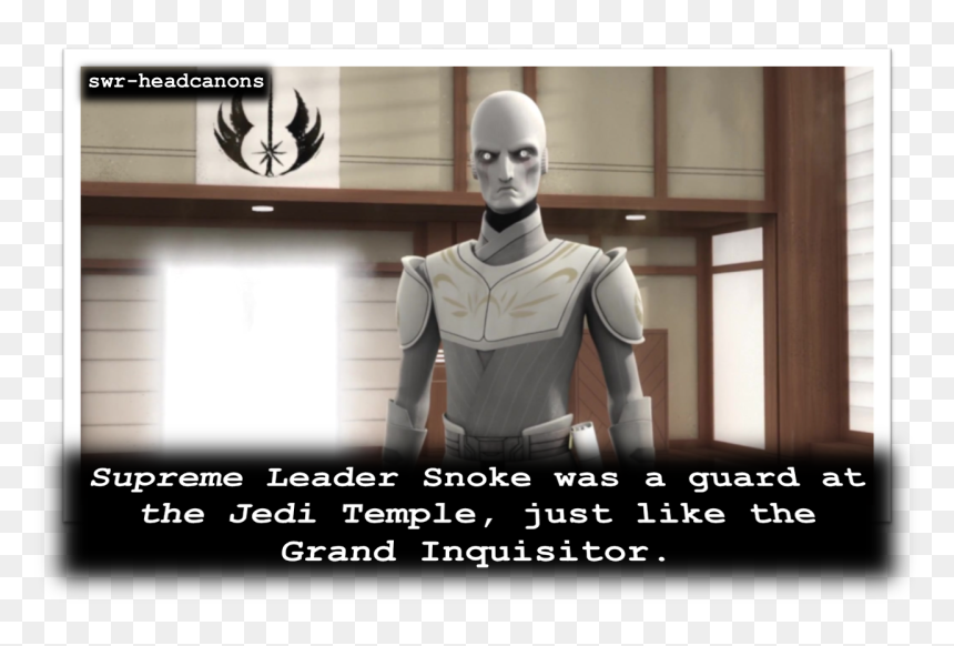 Supreme Leader Snoke Was A Guard At The Jedi Temple, - Inquisitor As A Jedi, HD Png Download - snoke png