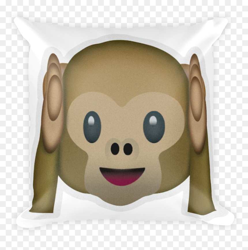 Hear No Evil Monkey - Iphone Emoji Monkey Png, Transparent Png - emoji monkey png