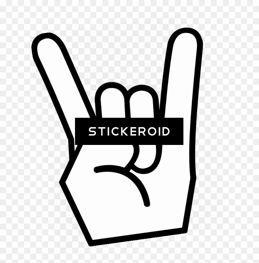 Rock N Roll Sign Hand , Png Download, Transparent Png - rock hand png