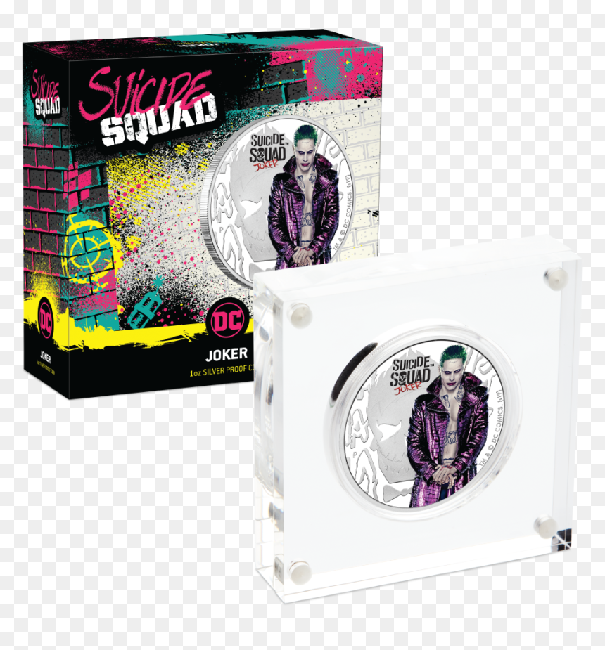 Silver Numis Suicide Squad Joker Coin 2019 1 Oz - Joker 2019 Silver Coin, HD Png Download - suicide squad joker png