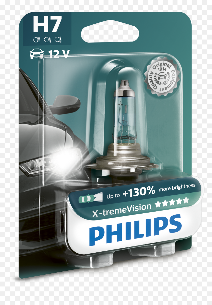 Ampoule Moto H7 Xtremevision Philips, HD Png Download - car light png