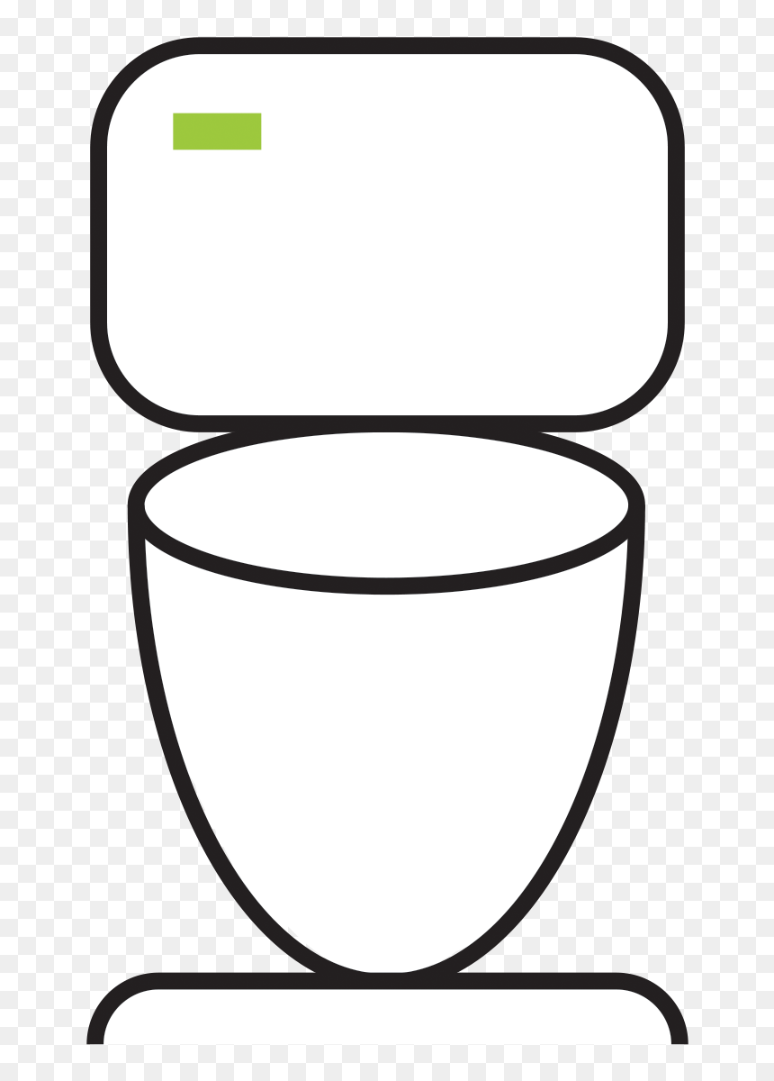 Bathroom - Circle, HD Png Download - toilet icon png
