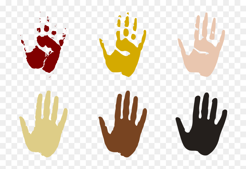 Colours Inspired From Cave Of Hands Rock Art In Australia - Hand Clip Art, HD Png Download - rock hand png