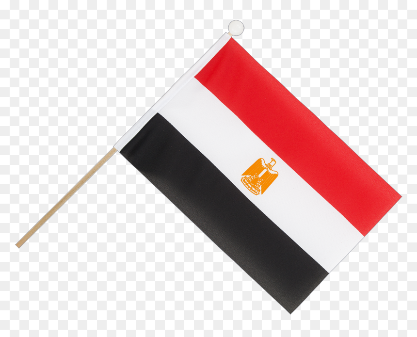 Hand Waving Flag - Egypt Flag Stick Hand, HD Png Download - egypt flag png