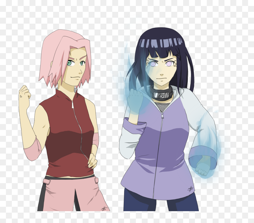 Hinata Transparent Sakura Haruno - De Hinata Et Sakura, HD Png Download - sakura haruno png