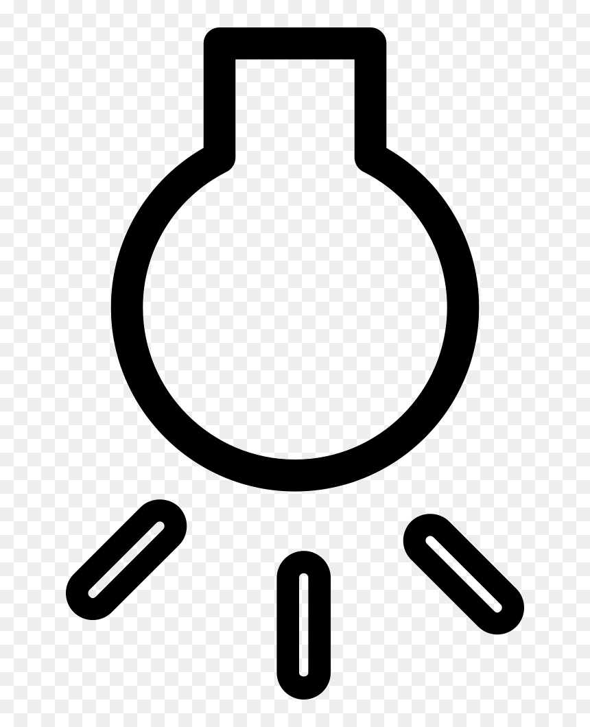 Lightbulb Outline On - Incandescent Light Bulb, HD Png Download - light bulb outline png