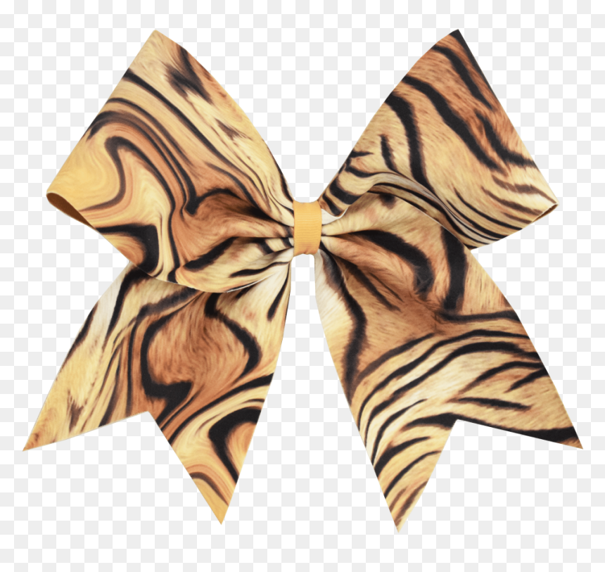 Tiger I Love Cheer® Hair Bow - Silk, HD Png Download - cheer bow png
