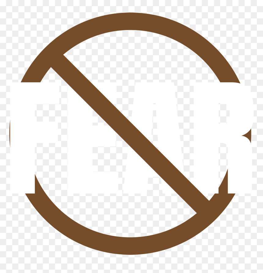 Transparent Forbidden Sign Png, Png Download - fear.png