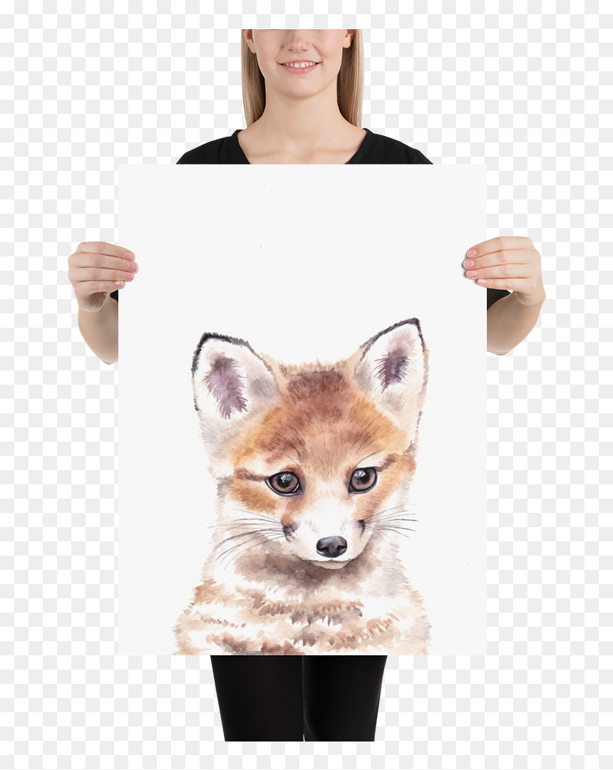 Foxkit Mockup Person Person, HD Png Download - baby fox png