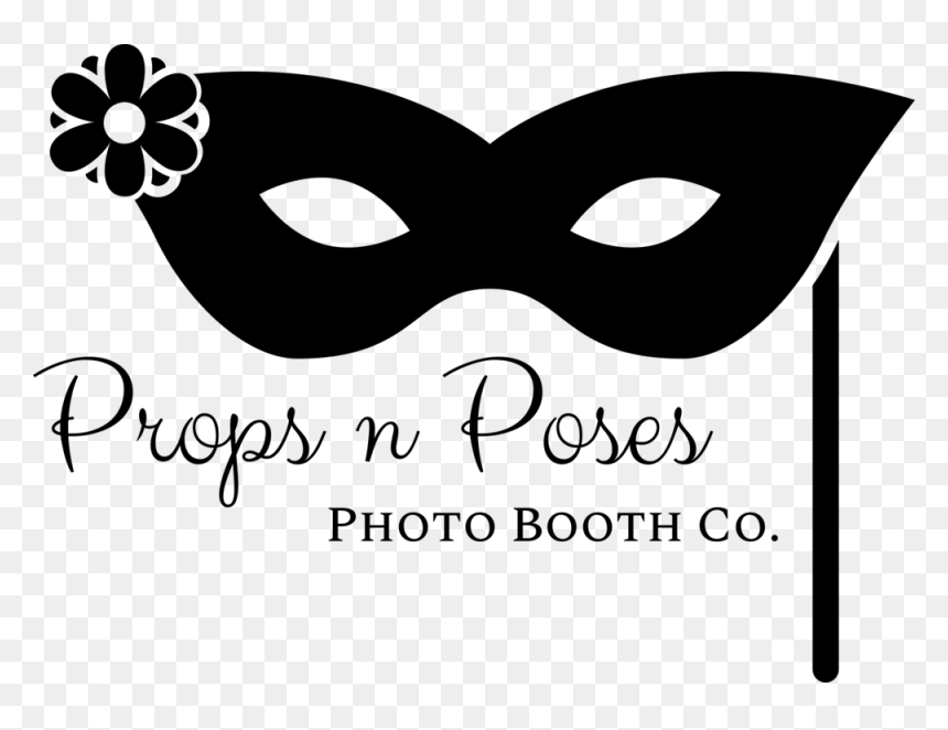 Black On Transparent, HD Png Download - photo booth props png