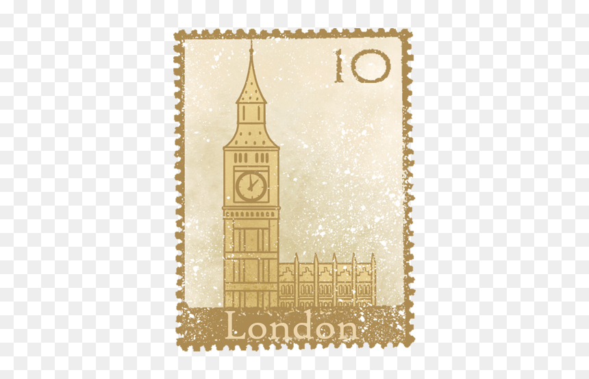 #london #vacation #siteseeing #travel #stamp - Postage Stamp, HD Png Download - travel stamp png