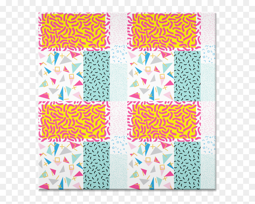Azulejo 90"s Pattern Funky Colors De Tobias Fonsecana - Visual Arts, HD Png Download - 90s pattern png