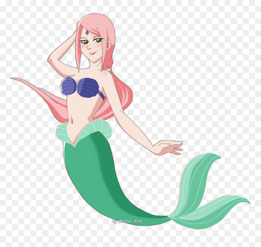Little Mermaid Naruto, HD Png Download - sakura haruno png