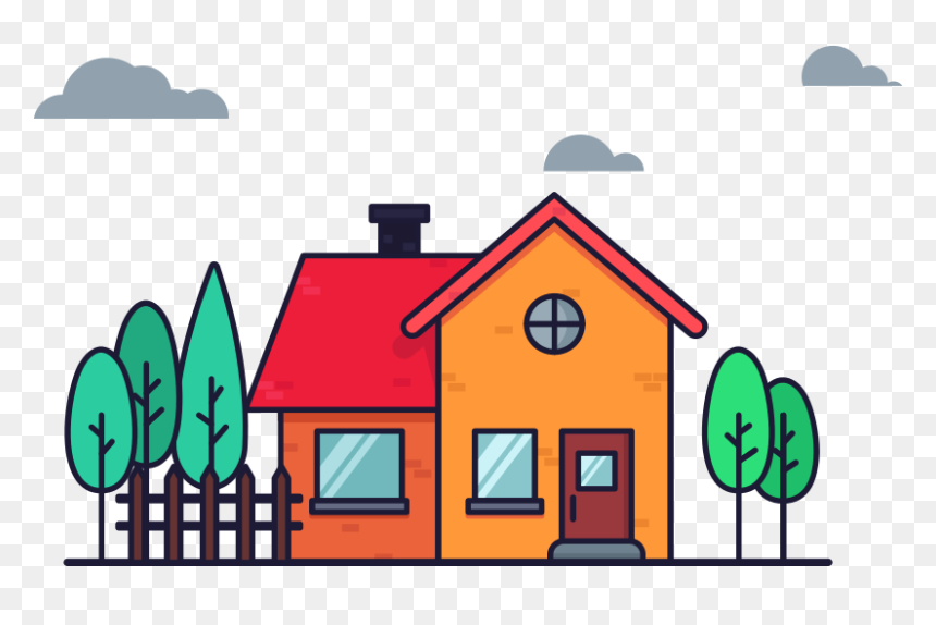 Home Illustration, HD Png Download - sky vector png