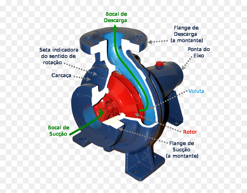 Centrifugal Pump Pt - Partes De Uma Bomba Centrifuga, HD Png Download - bomba png