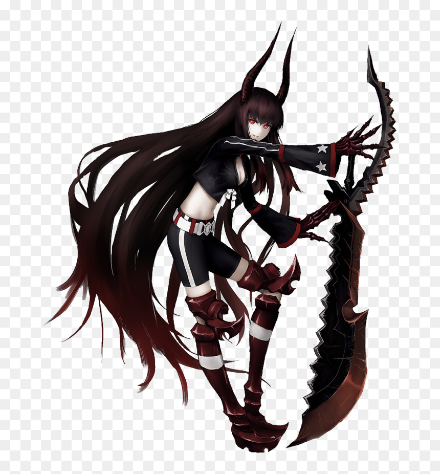 Black Gold Saw Render By Noir Black Shooter-d6tgtt9 - Black Gold Saw Black Rock Shooter, HD Png Download - rock hand png