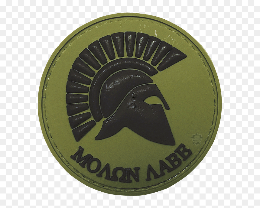 Olive Drab Molon Labe Morale Patch - Circle, HD Png Download - molon labe png