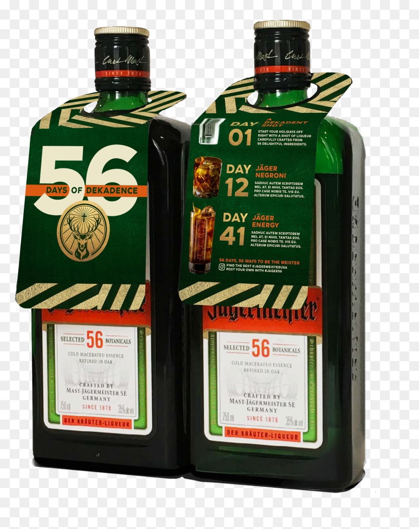 Bottle Hangers Give Consumers A Taste Of Our Story - Jagermeister Halloween Ad 2018, HD Png Download - jagermeister png