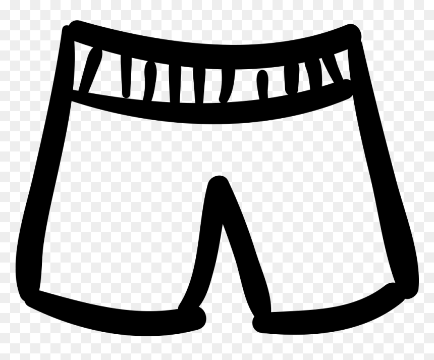 Short Hand Drawn Male Clothes For Beach Svg Png Icon - Short Drawn Png, Transparent Png - beach icon png